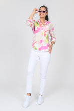 Load image into Gallery viewer, LADIES SPRING SUMMER MULTI BRUSHSTROKE TUNIC - 93118
