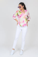 Load image into Gallery viewer, LADIES SPRING SUMMER MULTI BRUSHSTROKE TUNIC - 93118
